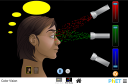 Screenshot of the simulation 光的混合