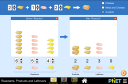 Screenshot of the simulation 反应物,生成物及未反应物