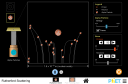 Screenshot of the simulation Rutherford Scattering_拉塞福散射實驗