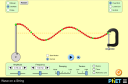 Screenshot of the simulation 绳波